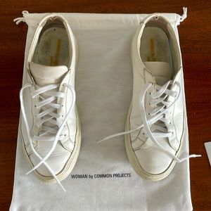 Woman by Common Projects Original Achilles Low Sneakers, White Leather, …